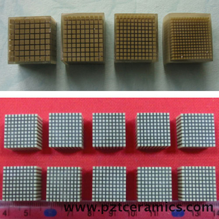 piezoelectric composite material for oil measurement